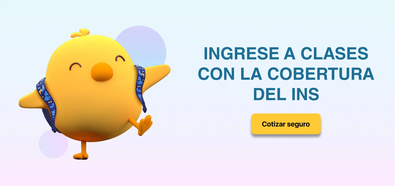 Imagen: Ingrese a clases con la cobertura del INS