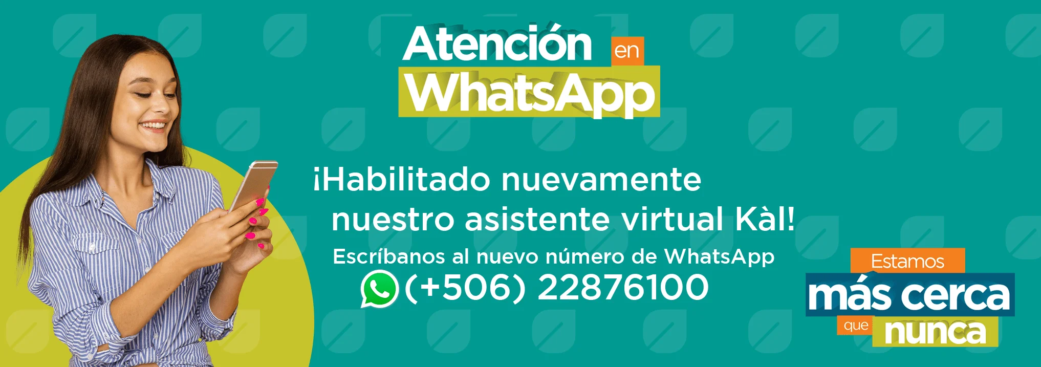 Nuevo número: 2287-6100