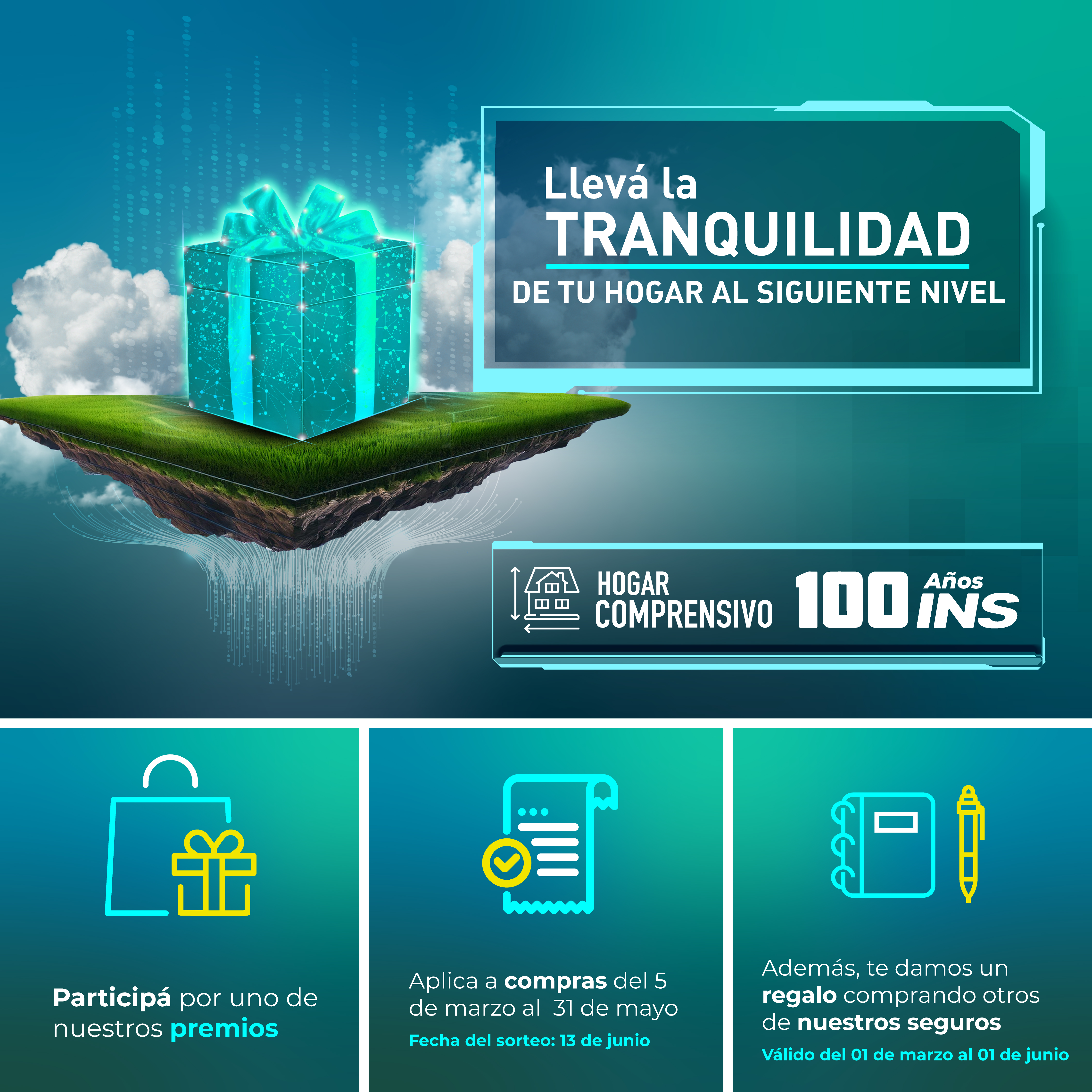 Imagen REGLAMENTO DEL SORTEO  Campaña Seguro Hogar Comprensivo  “Viví tu sueño tranquilo”.