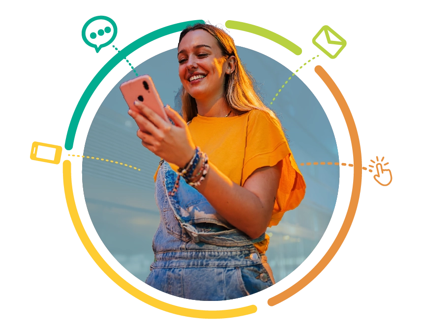 Teléfono en la mano